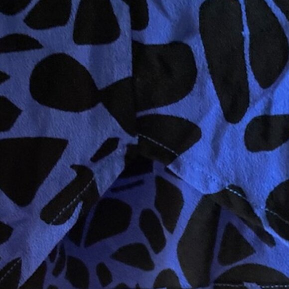 EUC FIGHTING EEL AVA SKY HONOLULU HAWAII COBOLT BLUE BLACK TANK ALOHA WEAR XS - Picture 8 of 13